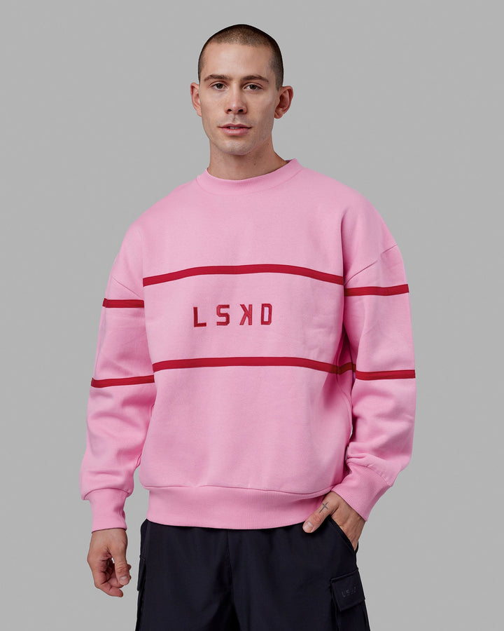 Unisex Parallel Sweater Oversize - Pink Frosting