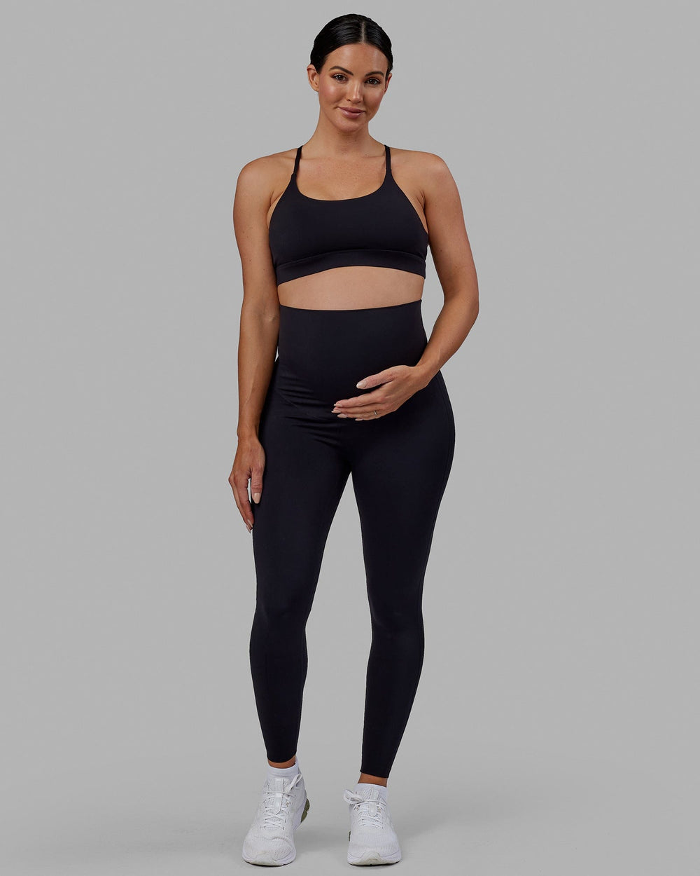 Elixir Full Length Maternity Leggings - Black