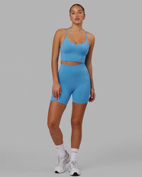 Elixir Ultra High-Rise 6" Short Pockets - Azure Blue