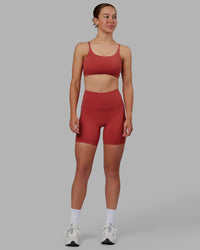 Elixir Ultra High-Rise 6" Short Pockets - Cardinal