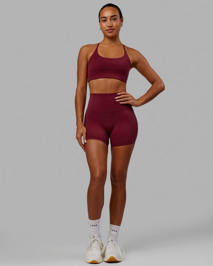 Elixir X-Length Shorts - Cranberry