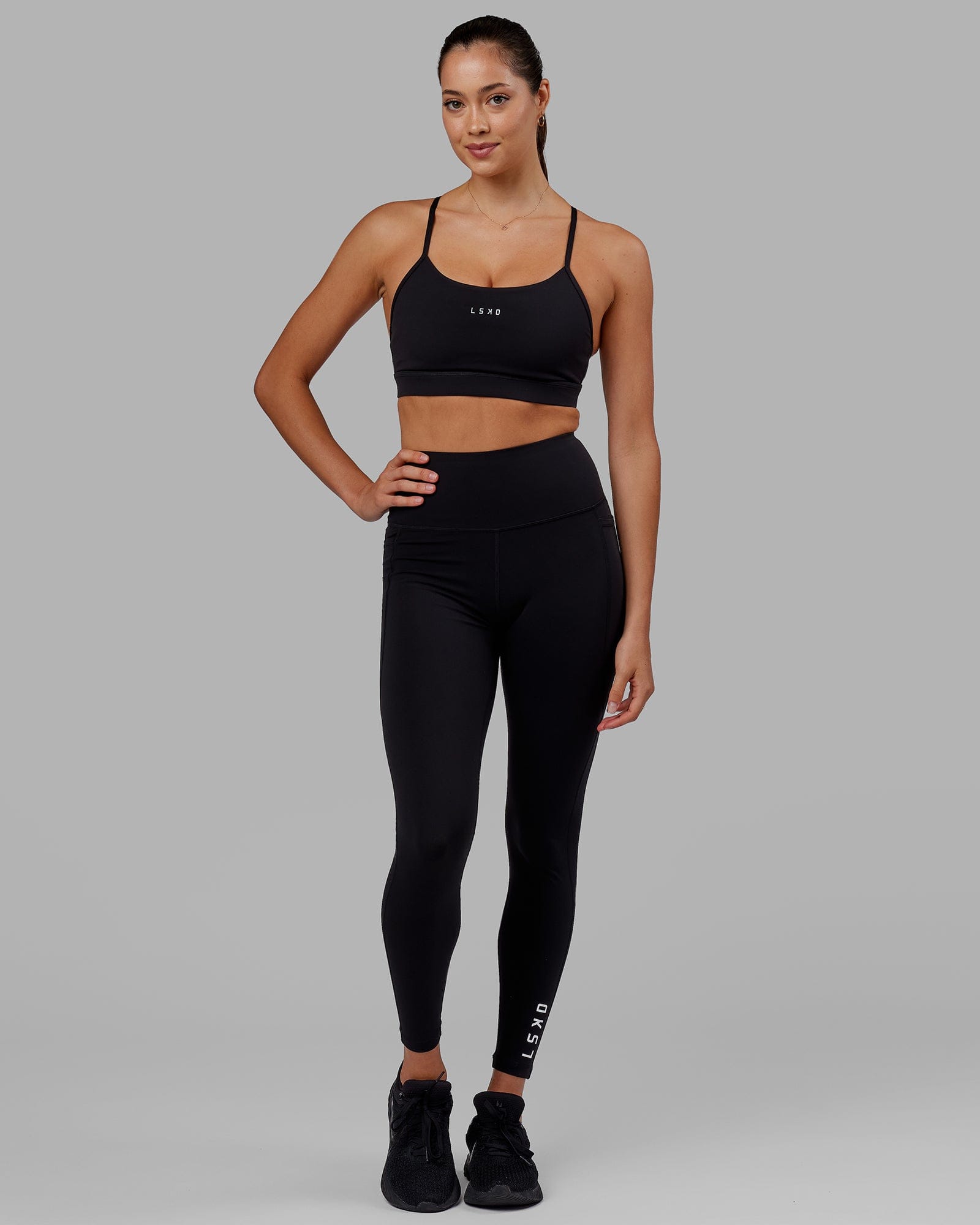 Flux Ultra High-Rise Full Length Legging Pockets - Black