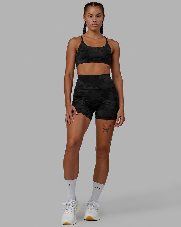 Fusion X-Length Shorts - Black Camo