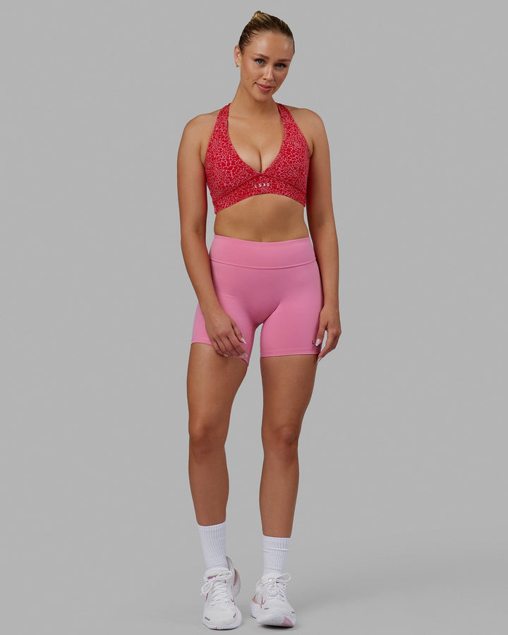 RXD Mid-Length Shorts - Pink Rose-Scarlet