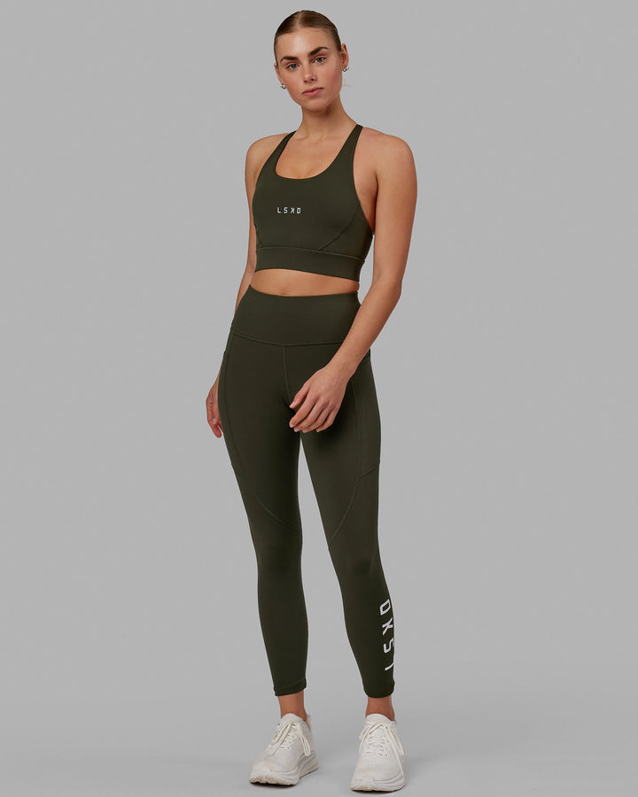 Rep 7/8 Length Tight - Forest Night