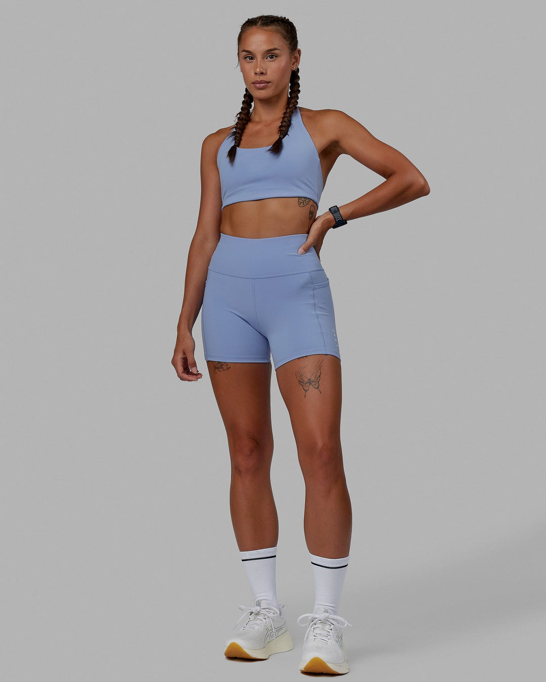 Rep Ultra High-Rise 4" Short Pockets - Arctic Blue-White