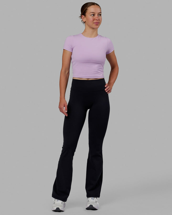 Staple Cropped Tee - Pale Lilac