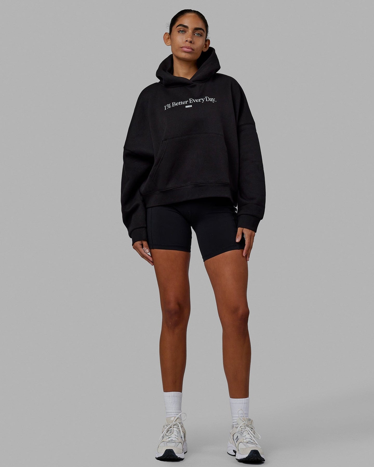 Womens 1% Better Hoodie - Black | LSKD – LSKD US