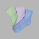 Signal 3 Pack Quarter Sock - Cornflower Blue/Pale Lilac/Green Fig