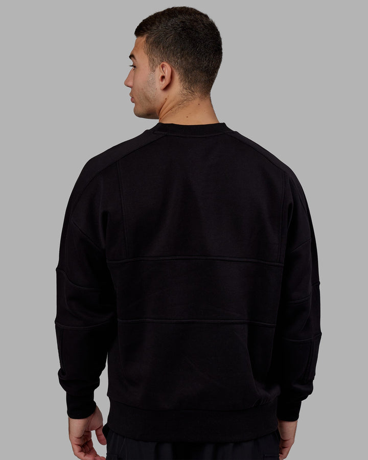 Unisex Slam Sweater Oversize - Black-Black