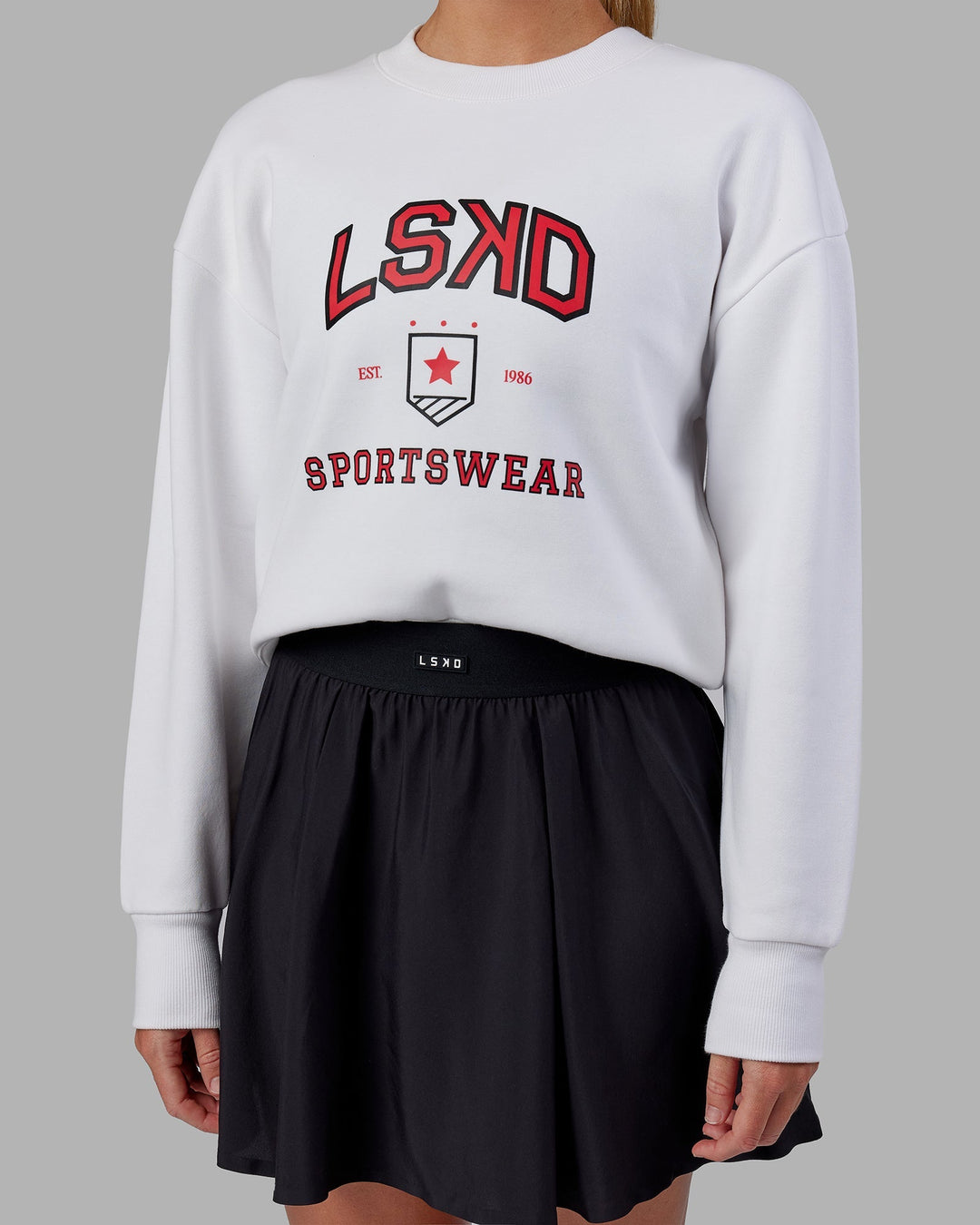 Sports Dept. Cropped Sweater - White