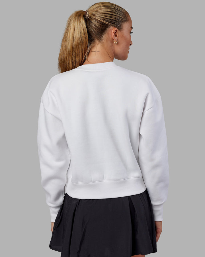 Sports Dept. Cropped Sweater - White