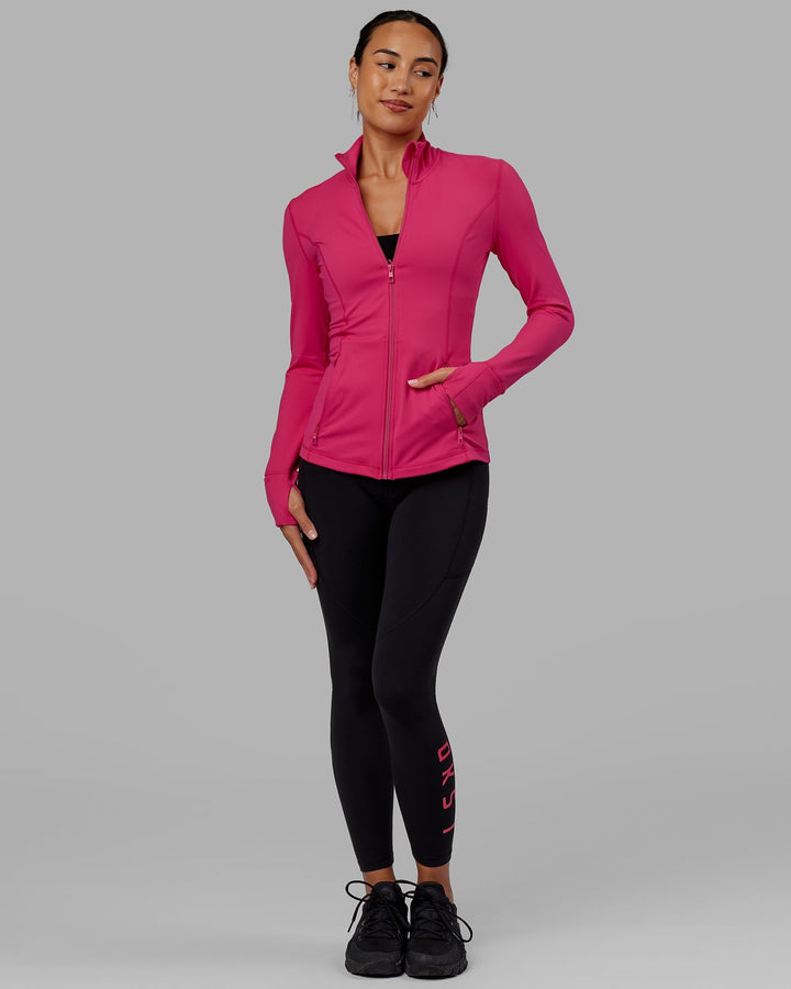 Stride Zip Through Jacket - Boysenberry