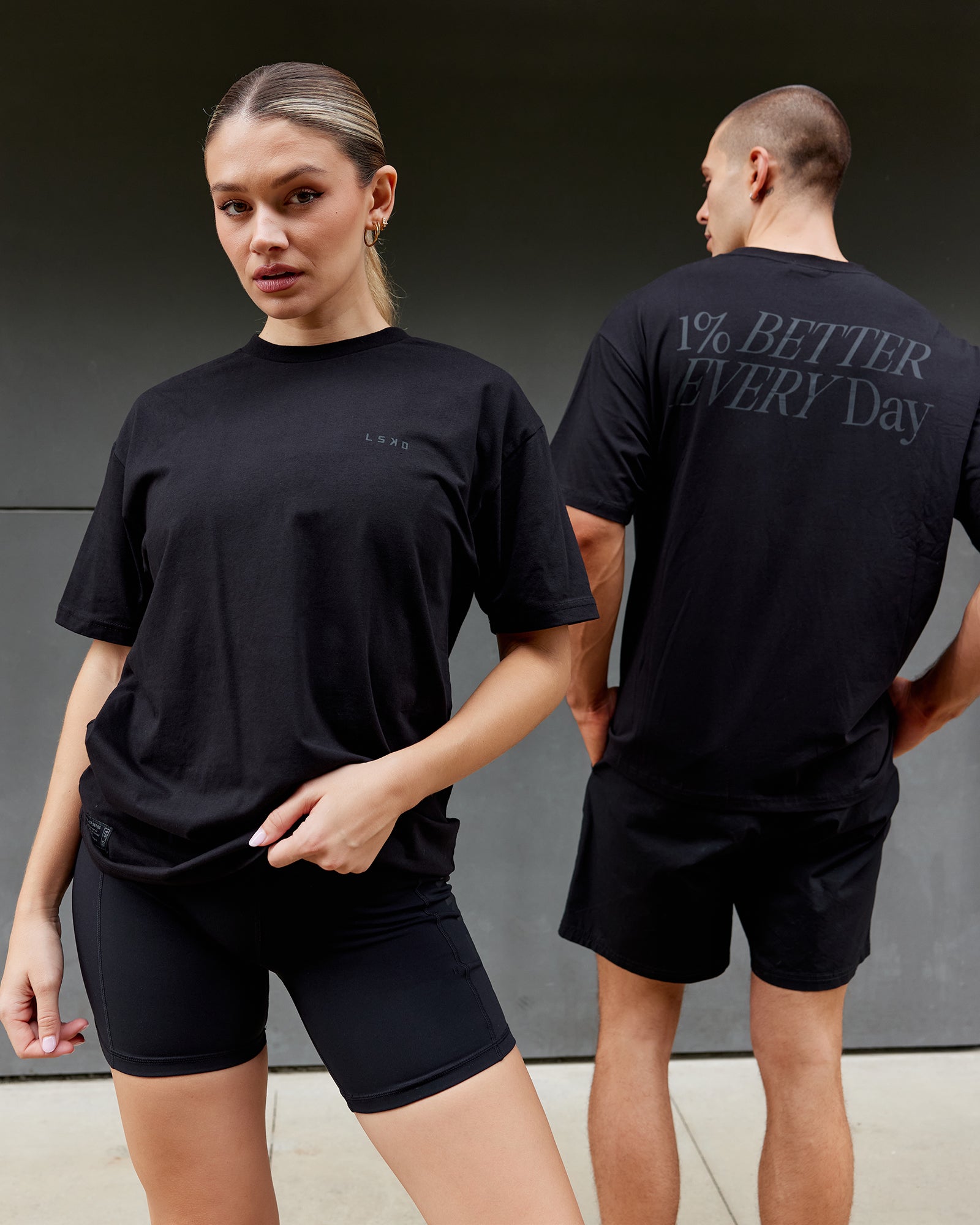 Unisex VS6 FLXCotton Tee Oversize - Triple Black | LSKD – LSKD US