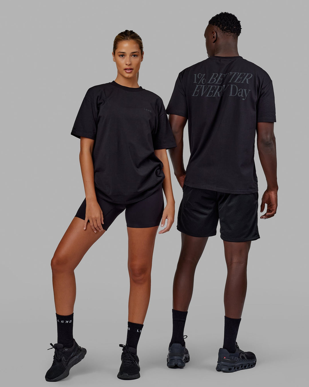 Unisex VS6 FLXCotton Tee Oversize - Triple Black