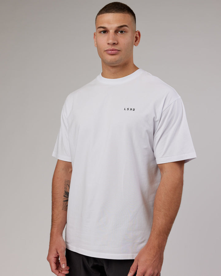 Unisex VS6 FLXCotton Tee Oversize - White-Black
