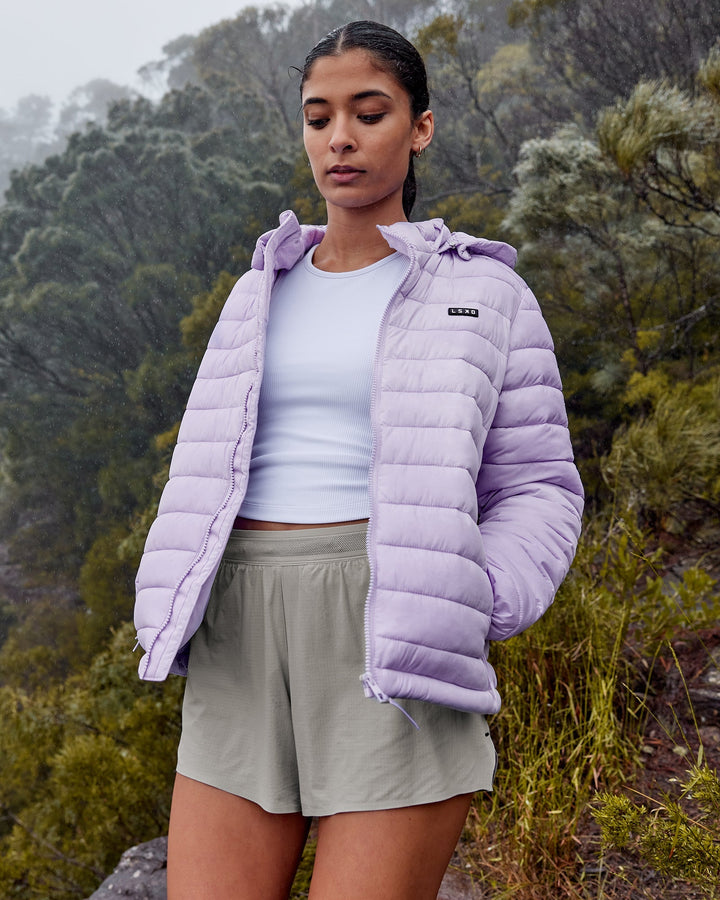 All Day Puffer Jacket - Pale Lilac
