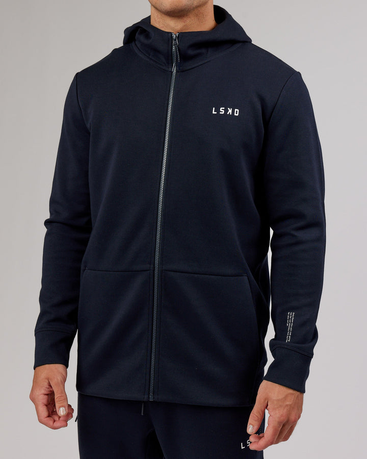 Athlete ForgedFleece Zip Up Hoodie - Dark Navy