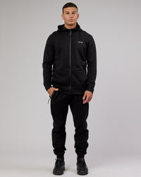 Athlete ForgedFleece Zip Trackpant - Black