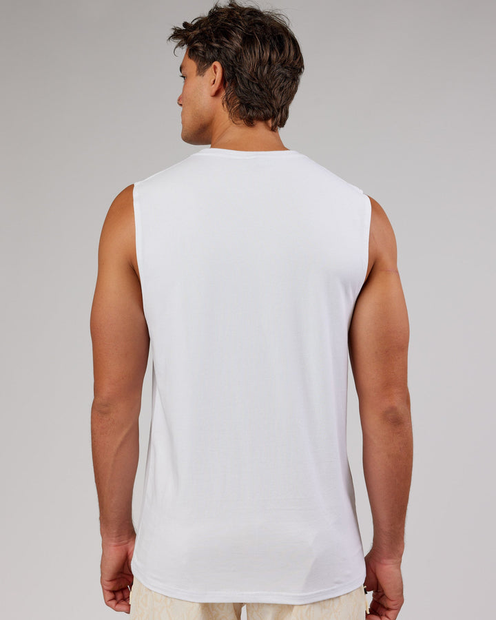 Base FLXCotton Tank - White
