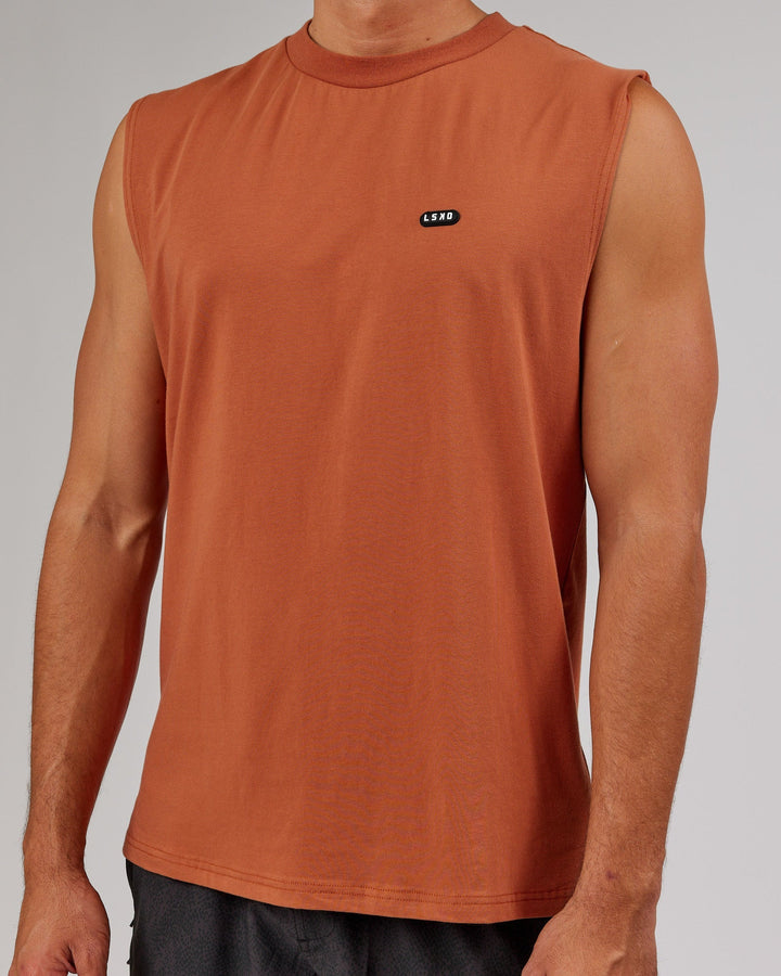 Capsule FLXCotton Tank Oversize - Auburn