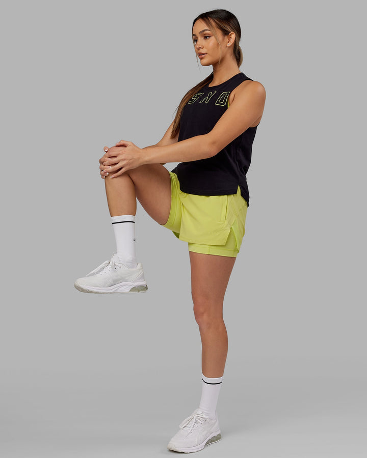 Challenger Liner Run Short - Citrus Green
