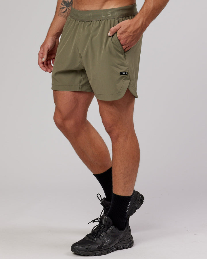 Competition 5" Performance Short - Olive Fade