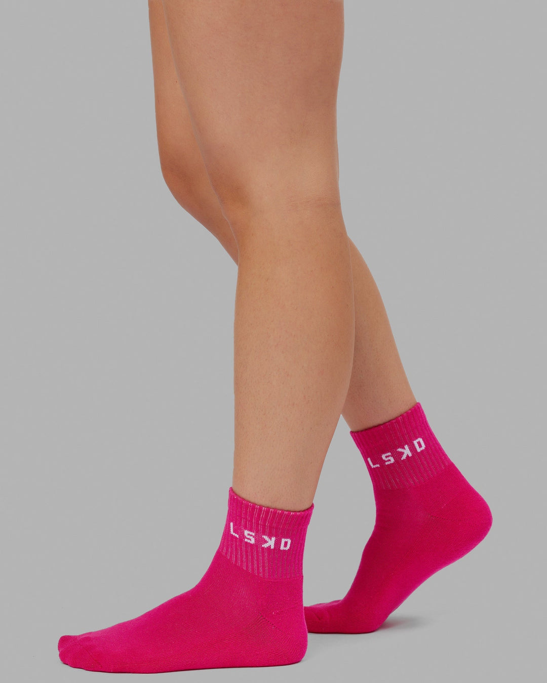 Daily 3 Pack Quarter Socks - Multi Pink