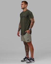 Man wearing Daily Short - Dusty Olive