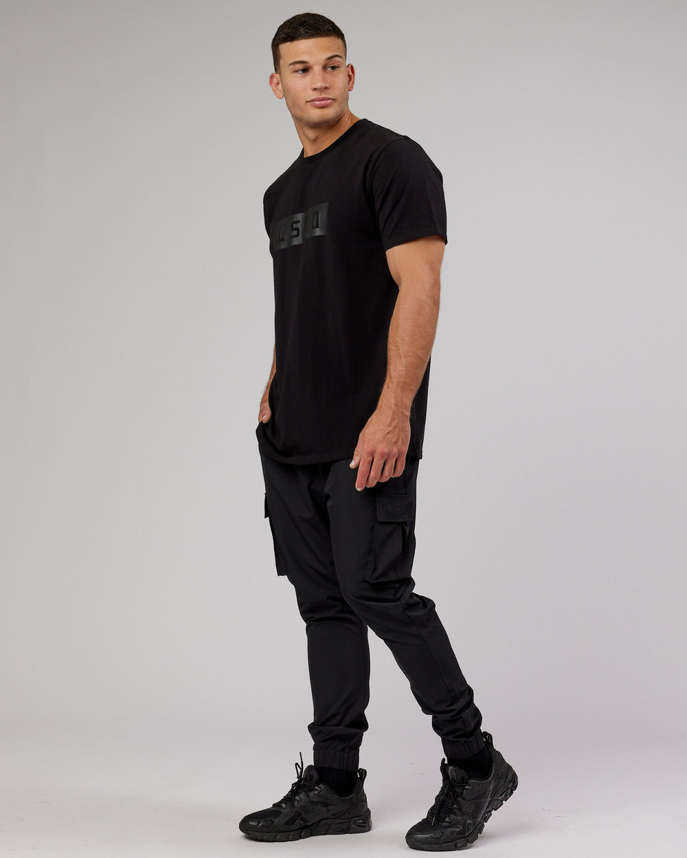 Energy Stretch Performance Cargo Joggers - Black