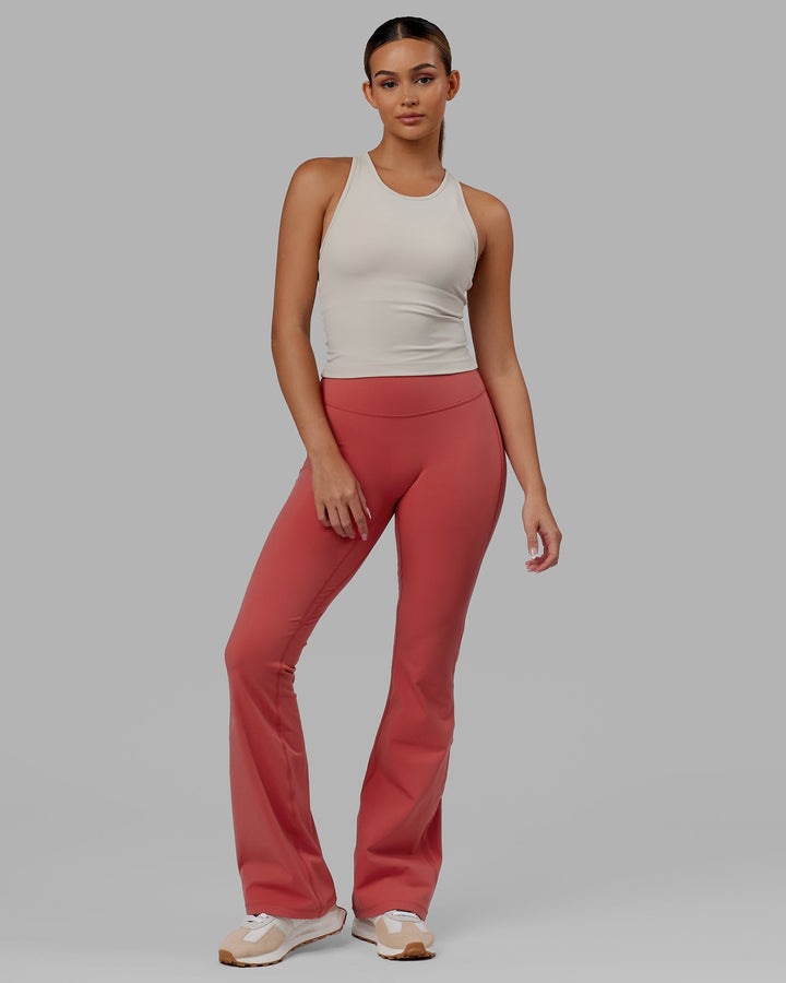 Everyday Flared Leggings - Mineral Red