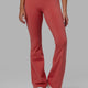 Everyday Flared Leggings - Mineral Red