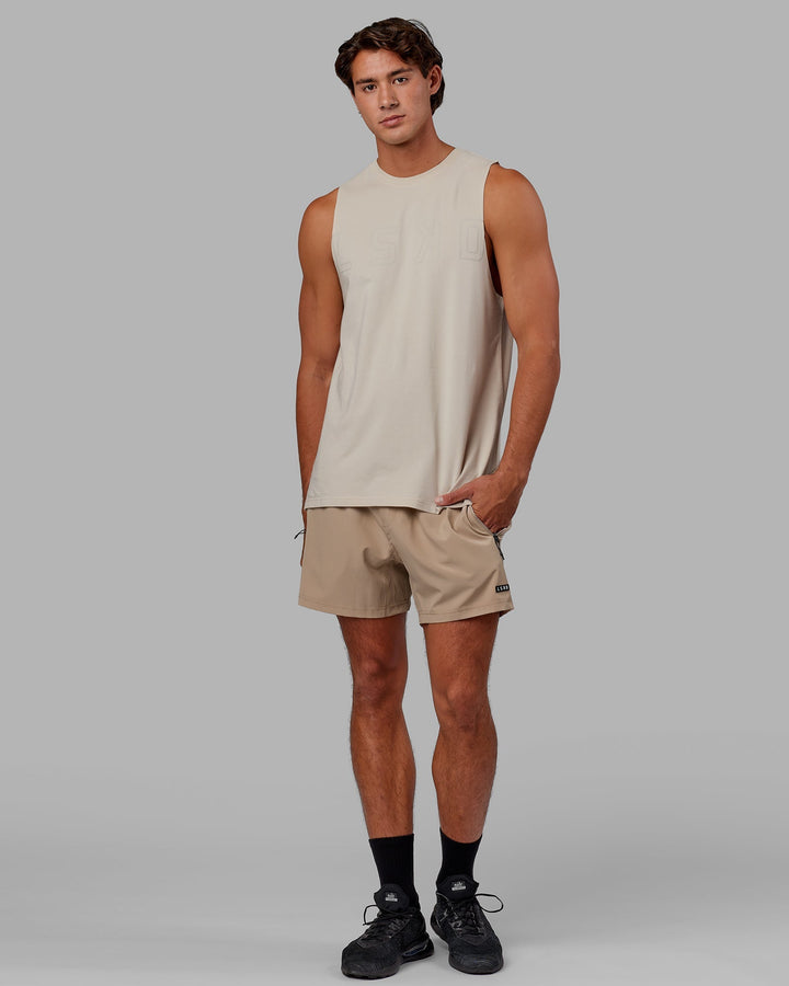 Expand FLXCotton Training Fit Tank - Bone-Bone