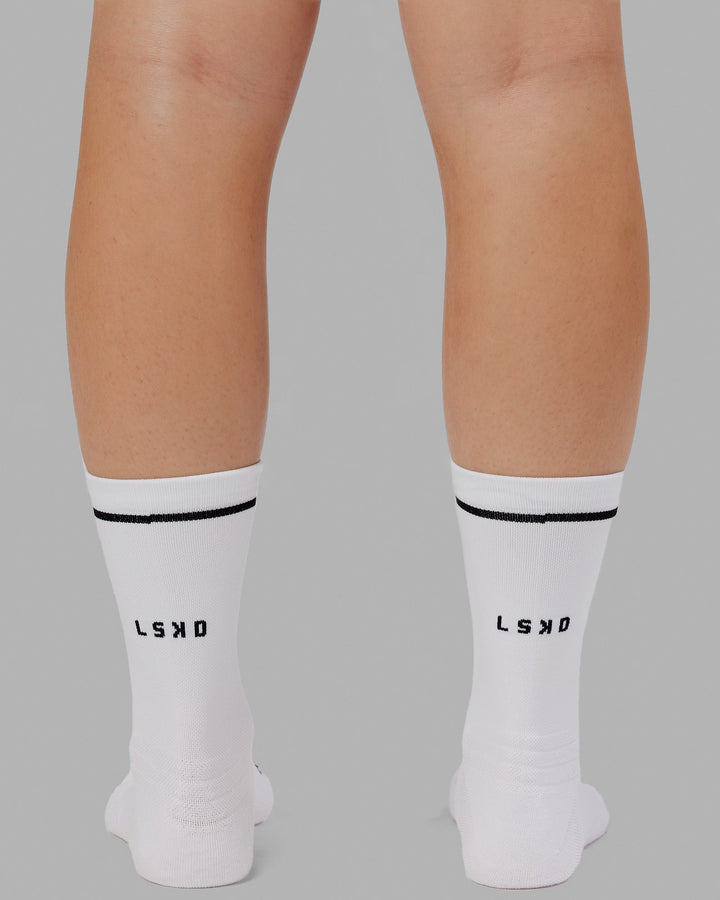 Fast Performance Crew Socks - White