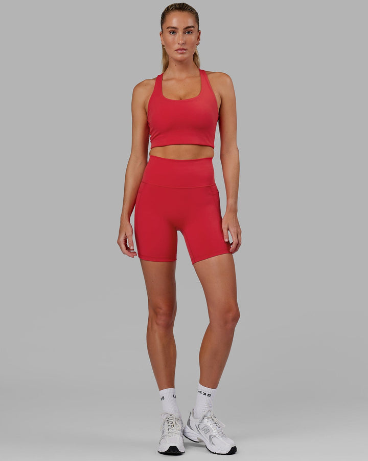 Fusion Mid-Length Shorts - Scarlet