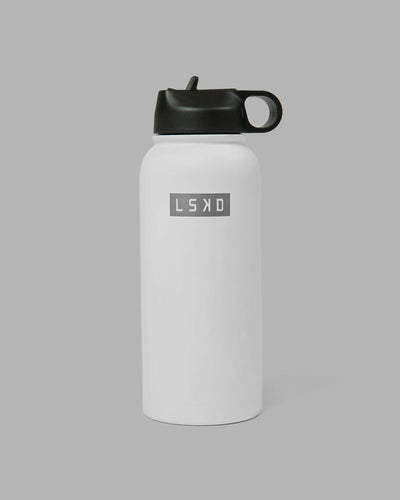Hydrosphere 32oz Insulated Metal Bottle - White