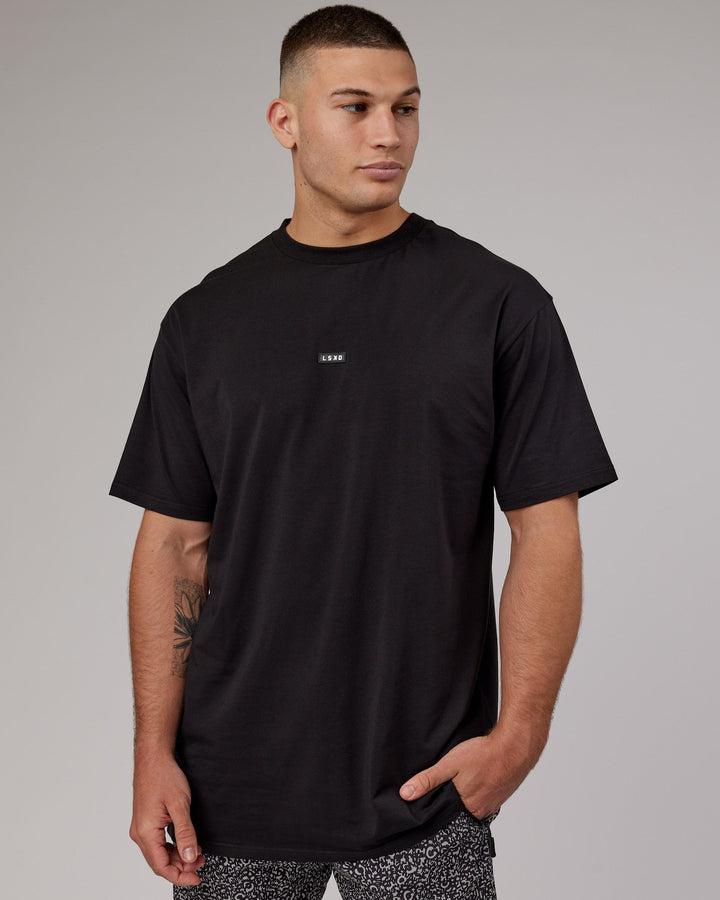 Fundamental FLXCotton Tee Longline Oversize - Black