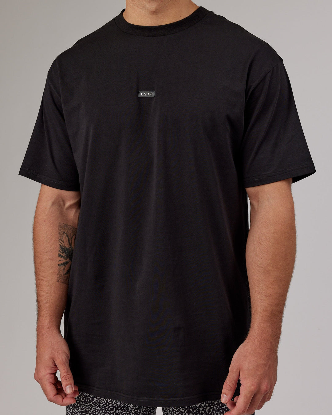 Unisex Fundamental FLXCotton Tee Longline Oversize - Black