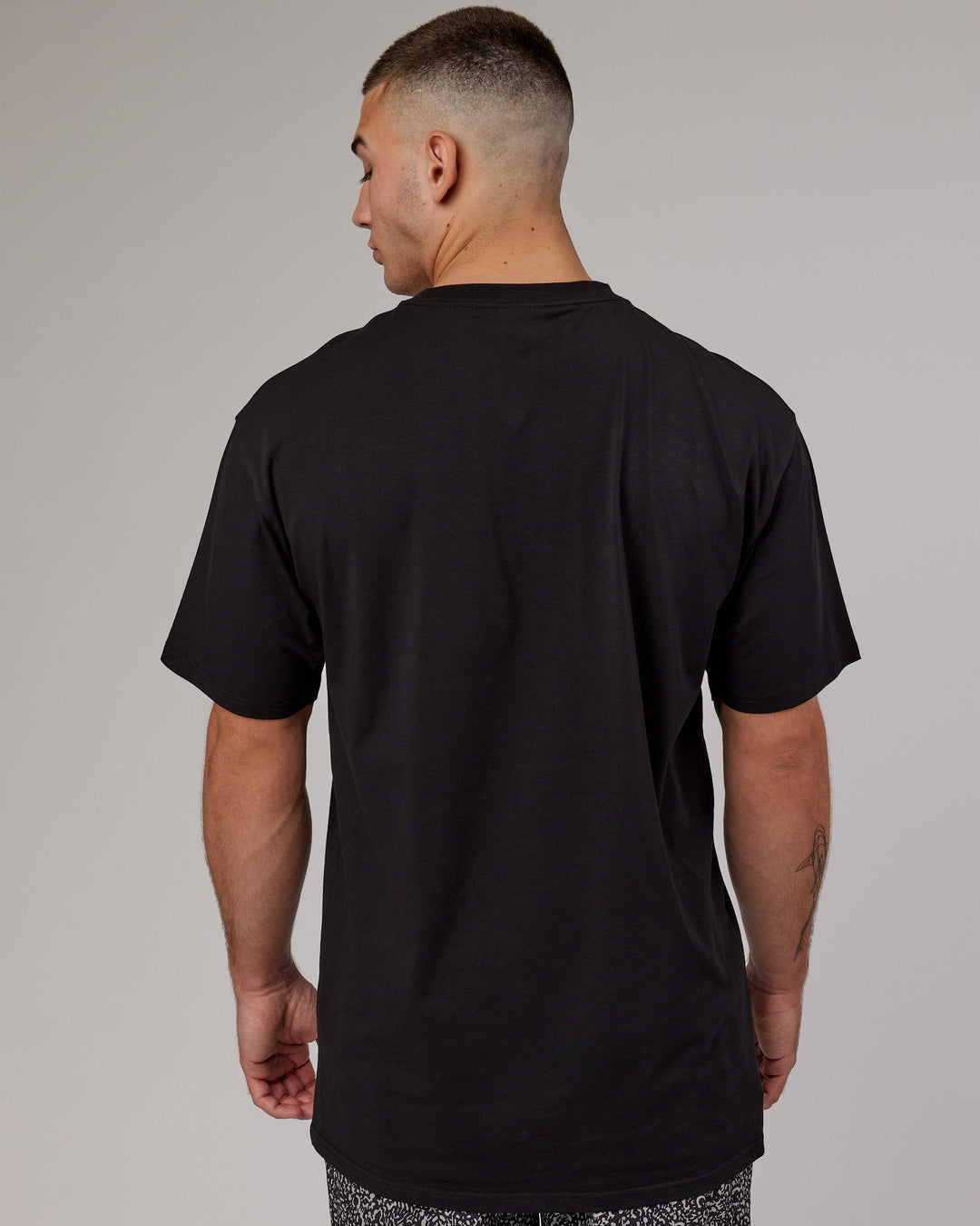 Unisex Fundamental FLXCotton Tee Longline Oversize - Black