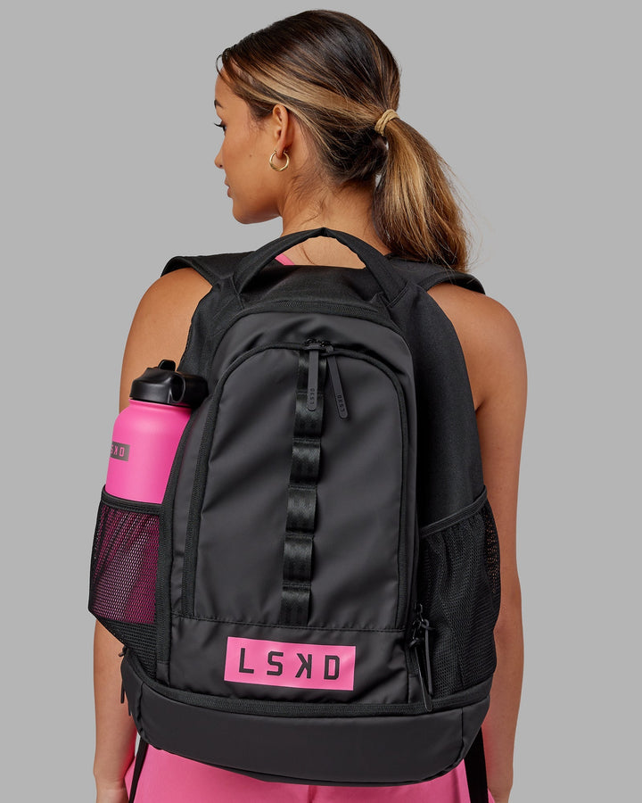 Rep Backpack - Black - Flamingo
