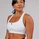 Sprint Sports Bra - White