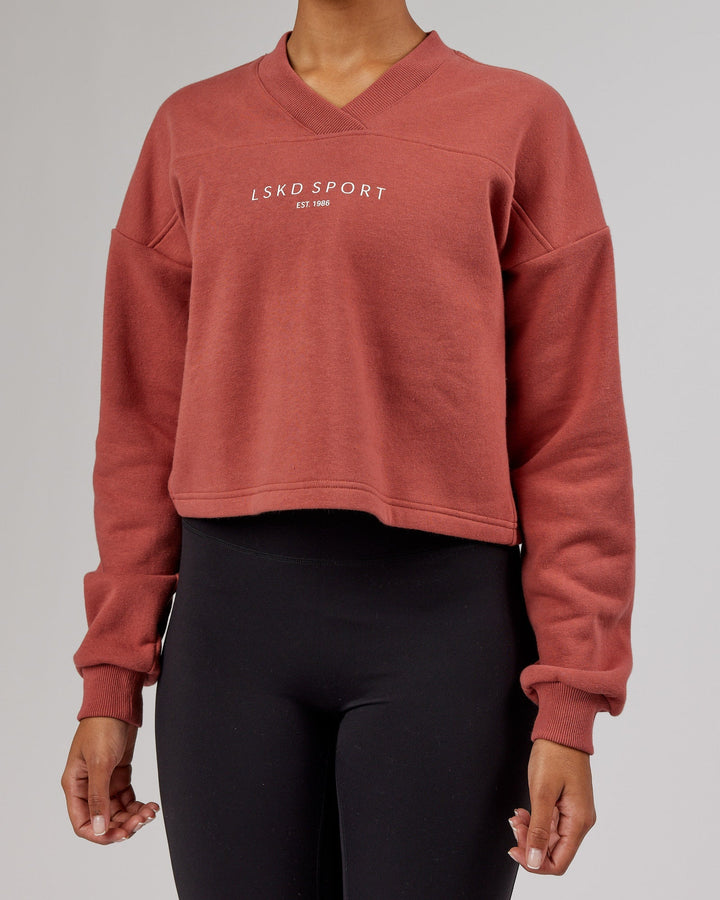 Touchdown Sweater - Marsala