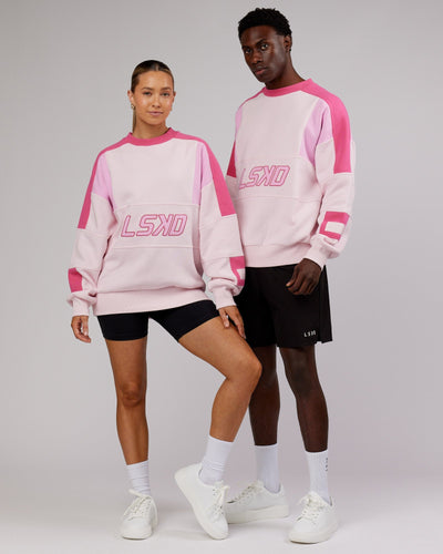 Unisex Slam Sweater Oversize - Pink Multi