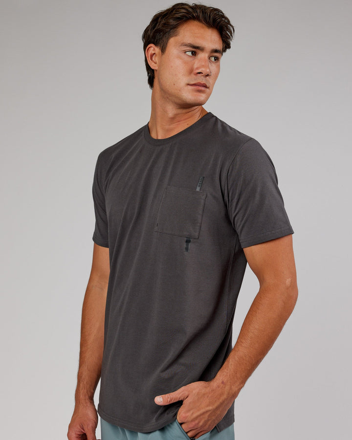 Weld FLXCotton Pocket Tee - Asphalt