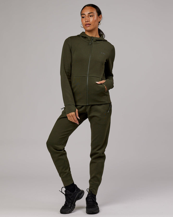 Womens Athlete ForgedFleece Jogger - Forest Night