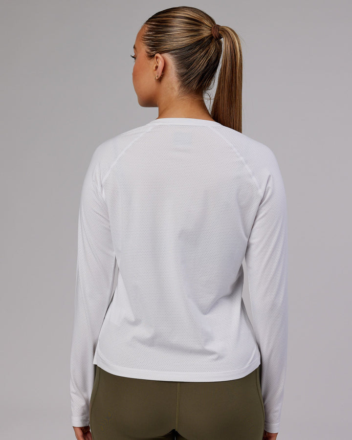 Perform VapourFLX LS Tee - White Marl